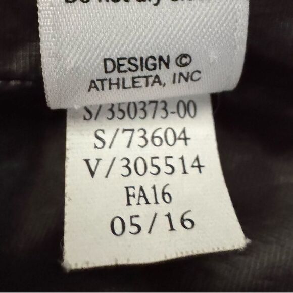 Athleta Black Downabout Goose Down Vest Size Small - Picture 6 of 7